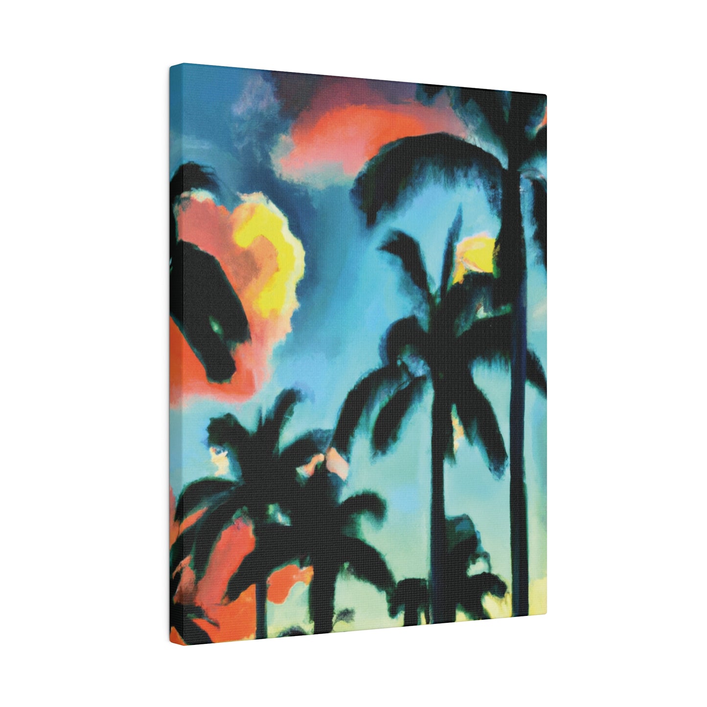 8724W - Miami Beach Sunset Painting Print | Miami | Beach | Sunset | Poster | Home Decor | Wall Art | Canvas