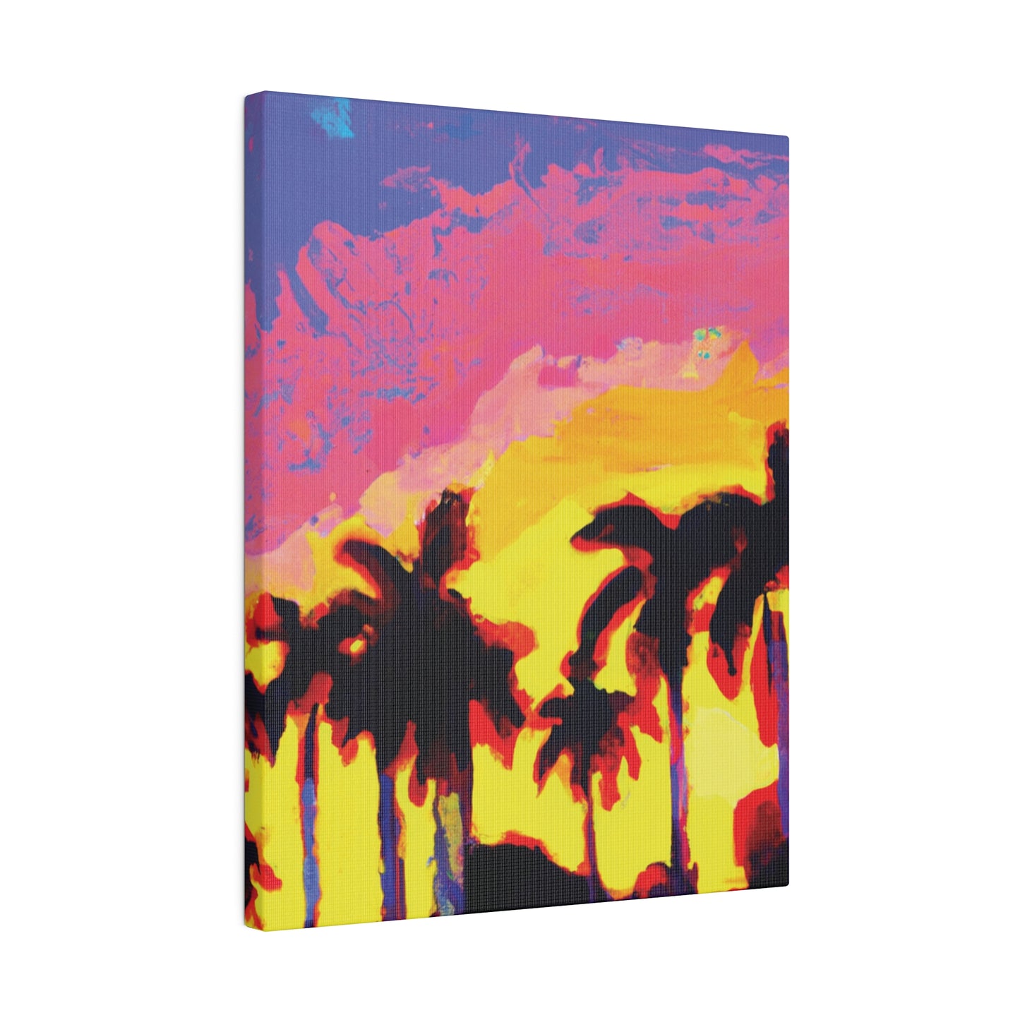 9284G - Miami Beach Sunset Painting Print | Miami | Beach | Sunset | Poster | Home Decor | Wall Art | Canvas