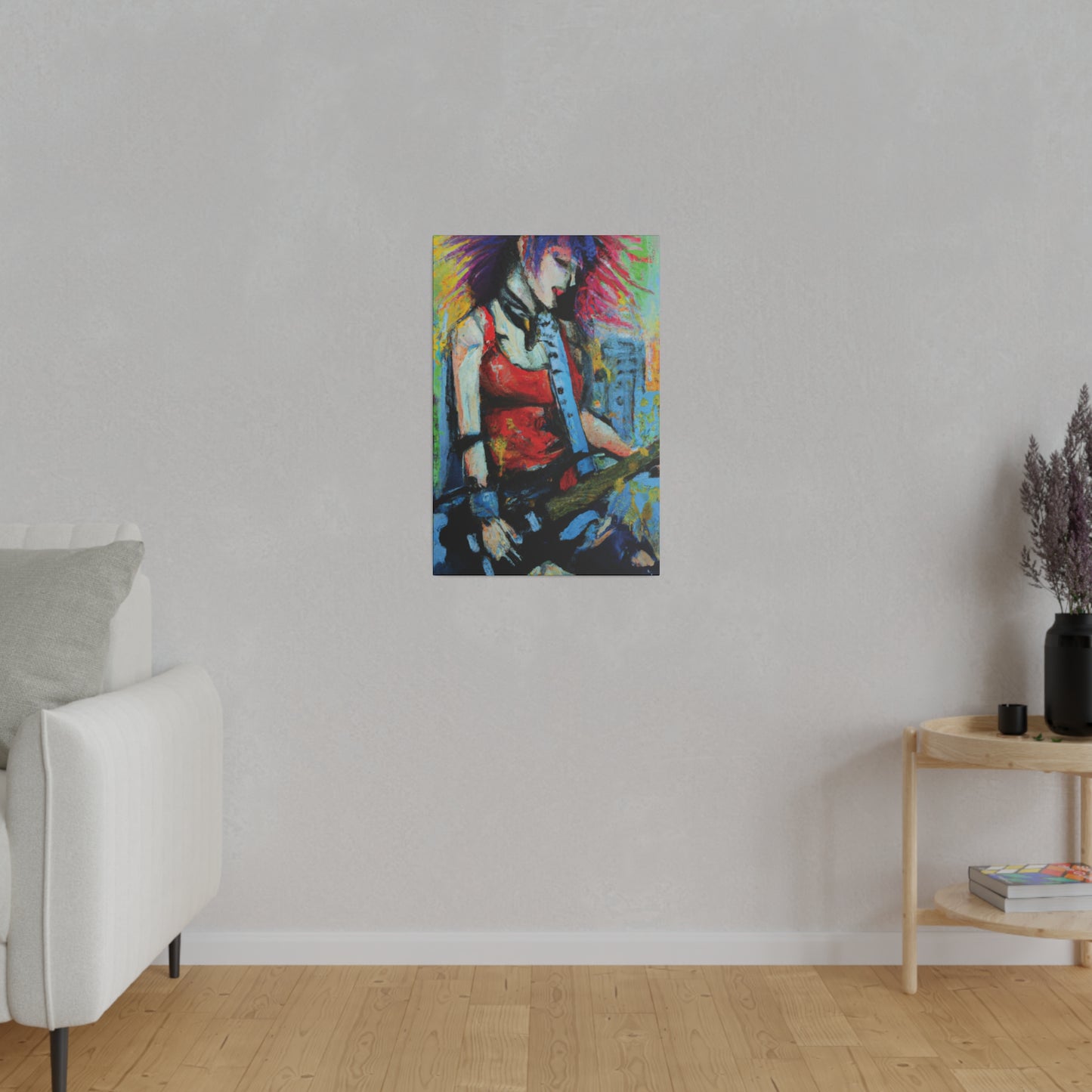 8424V - Rockstar Oil Painting Style Print | Poster | Home Decor | Wall Art | Music Art | Canvas