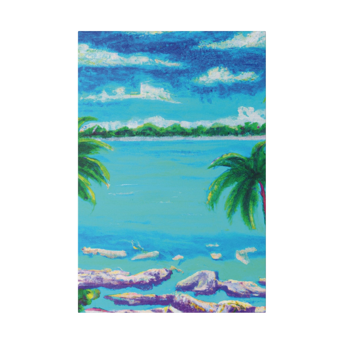 9293Y - Bahamas Ocean Painting Print | Bahamas | Ocean | Beach | Poster | Home Decor | Wall Art | Canvas