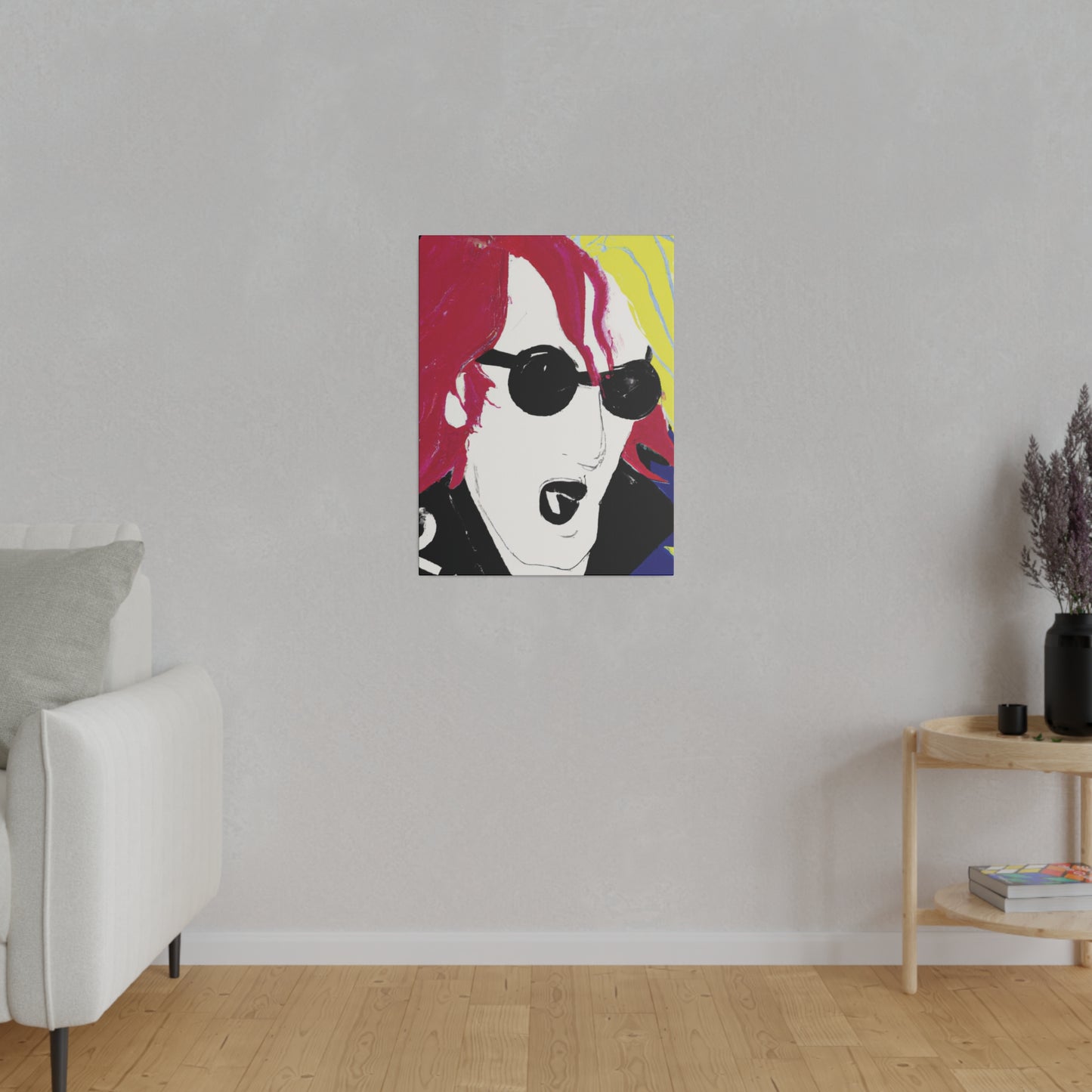 6485Q - Rockstar Painting Print | Face | Abstract | Poster | Home Decor | Wall Art | Music Art | Canvas