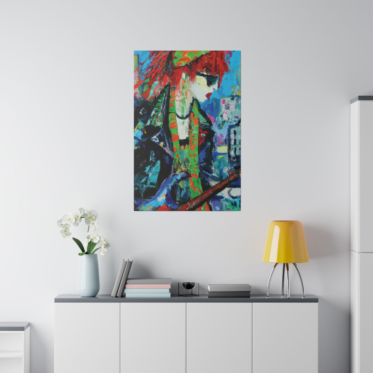 2398Y - Rockstar Oil Painting Style Print | Poster | Home Decor | Wall Art | Music Art | Canvas