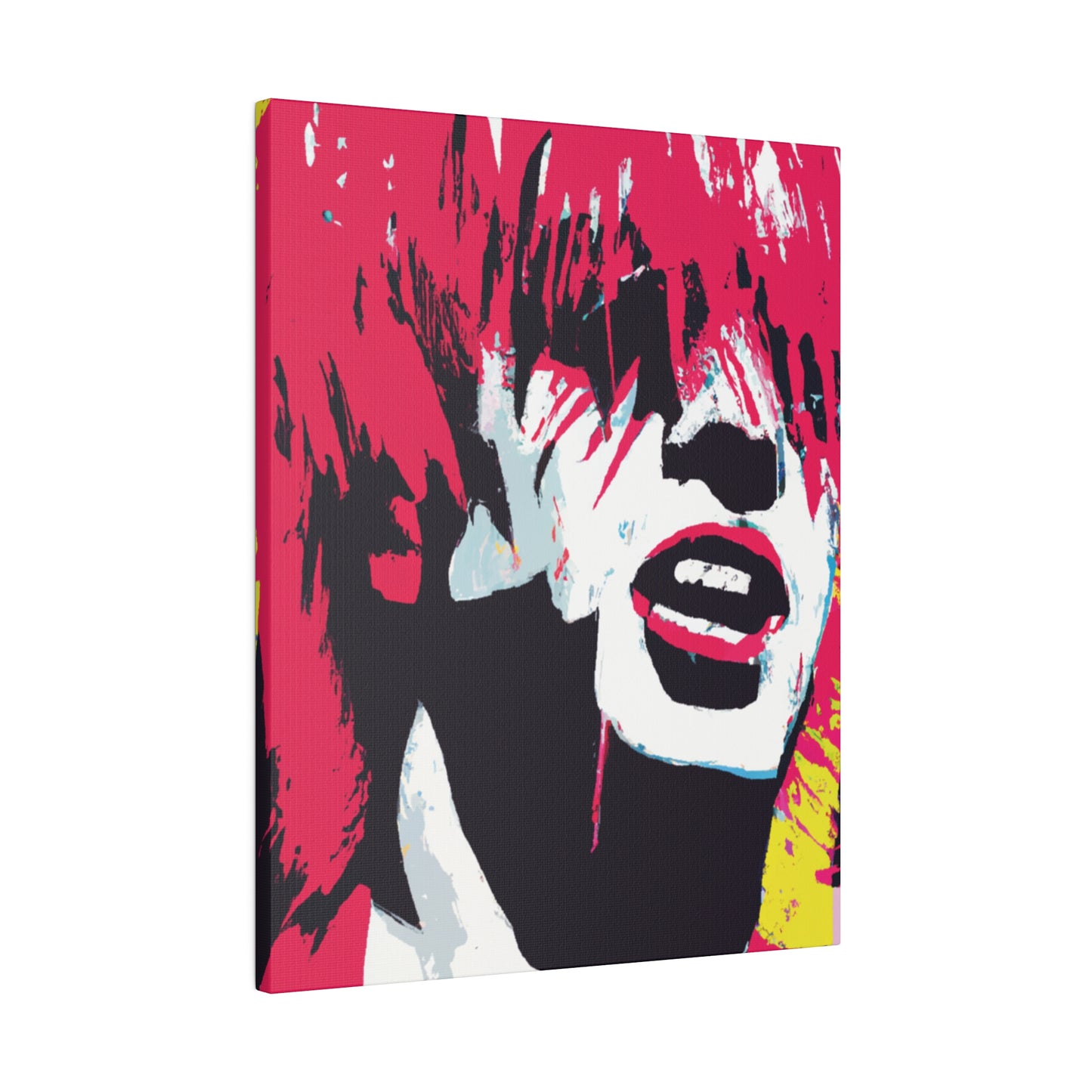 8269P - Rockstar Painting Print | Face | Abstract | Poster | Home Decor | Wall Art | Music Art | Canvas