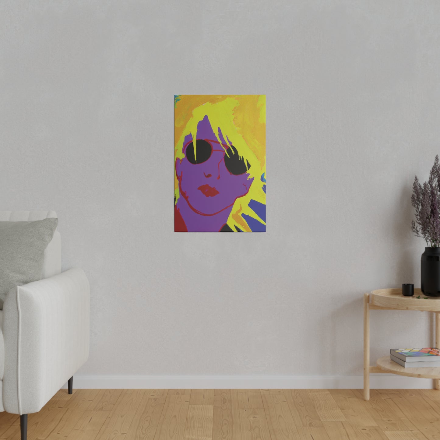3022A - Rockstar Painting Print | Face | Abstract | Poster | Home Decor | Wall Art | Music Art | Canvas