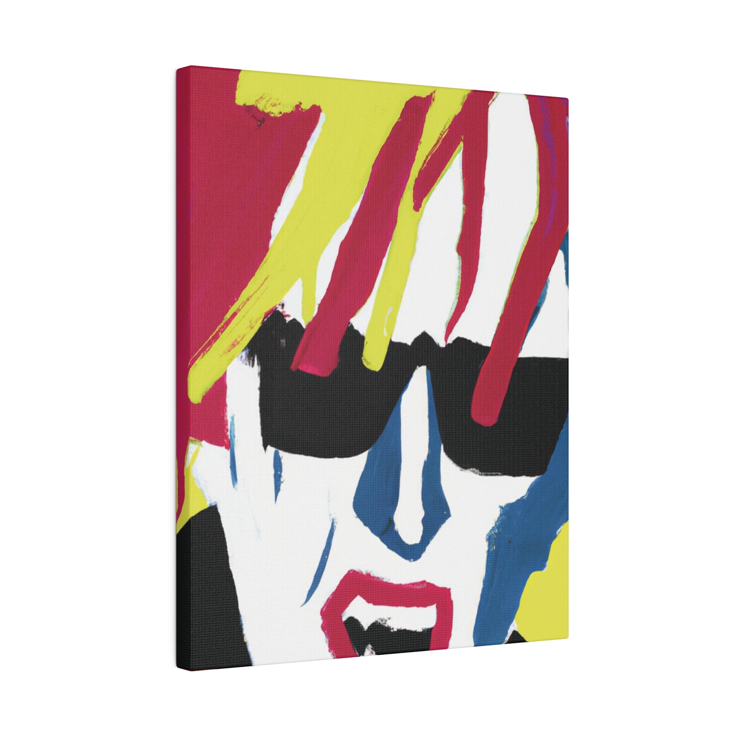 4532N - Rockstar Painting Print | Face | Abstract | Poster | Home Decor | Wall Art | Music Art | Canvas