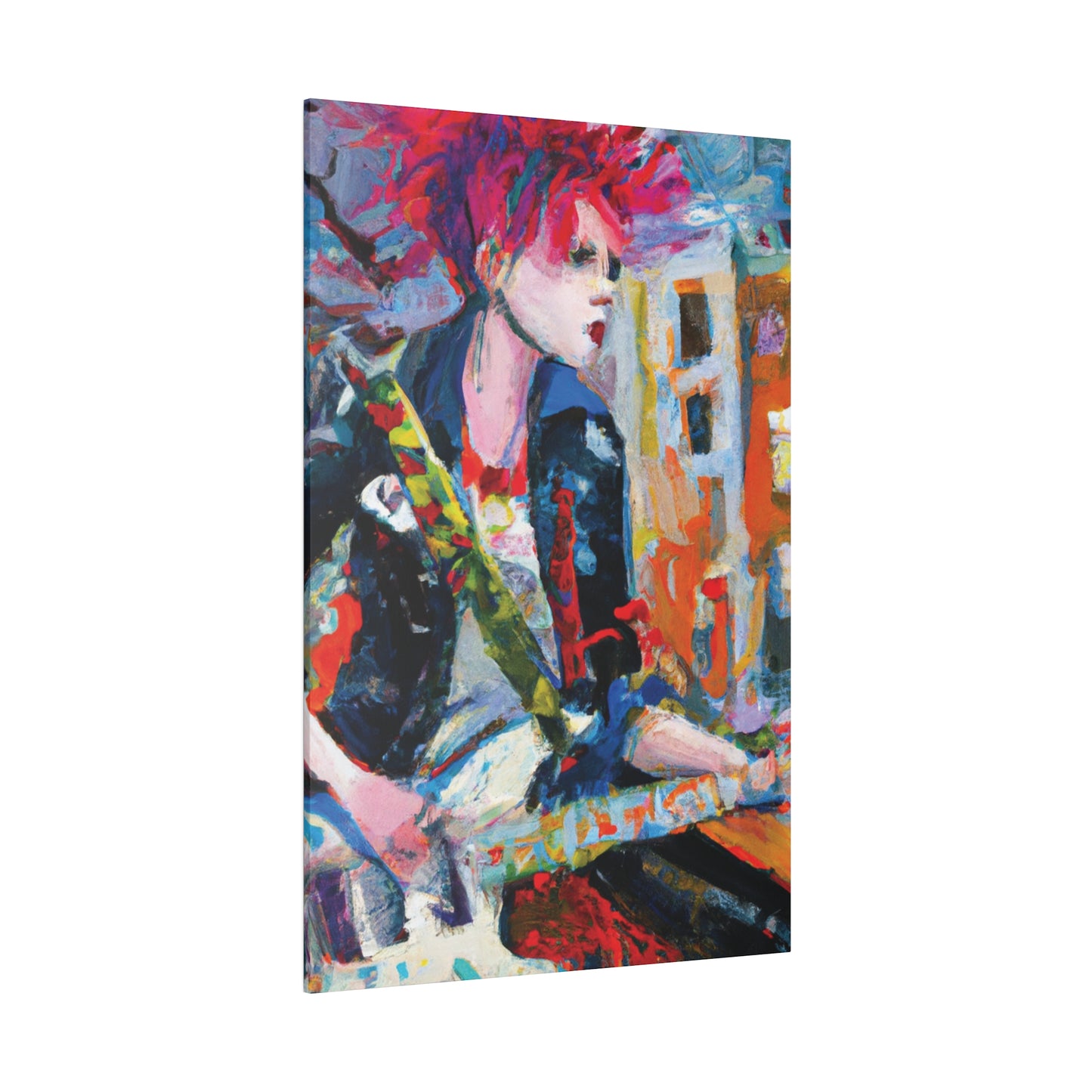 3276D - Rockstar Oil Painting Style Print | Poster | Home Decor | Wall Art | Music Art | Canvas
