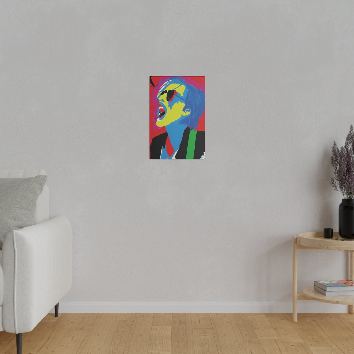 7805M - Rockstar Painting Print | Face | Abstract | Poster | Home Decor | Wall Art | Music Art | Canvas