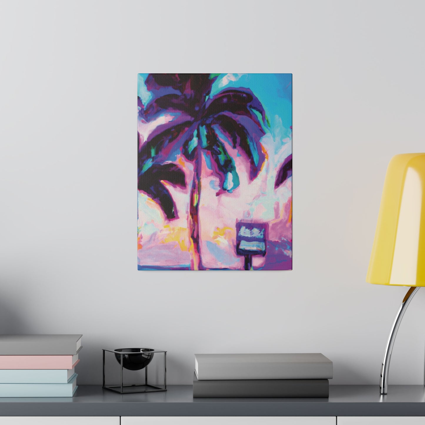 5753H - Miami Beach Sunset Painting Print | Miami | Beach | Sunset | Poster | Home Decor | Wall Art | Canvas