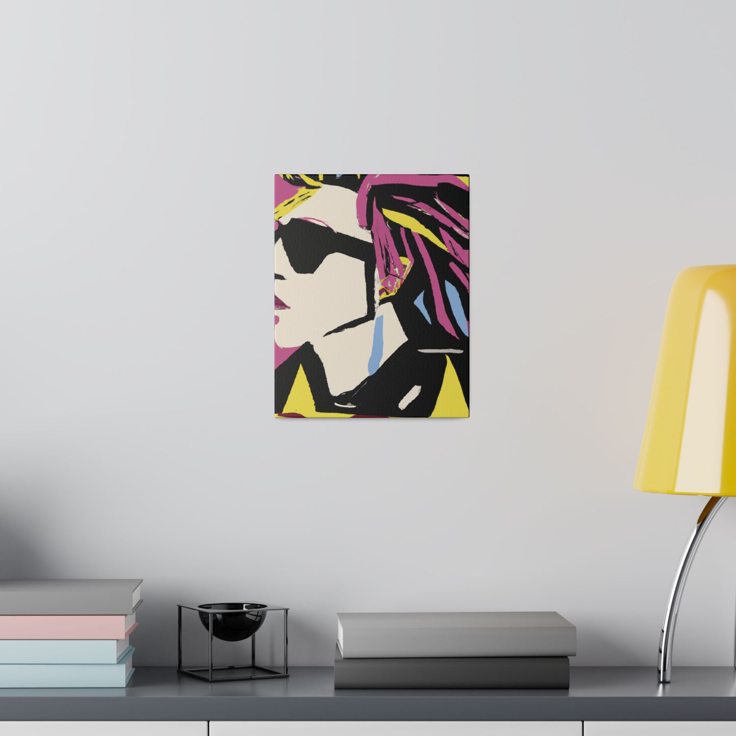 6201W - Rockstar Painting Print | Face | Abstract | Poster | Home Decor | Wall Art | Music Art | Canvas