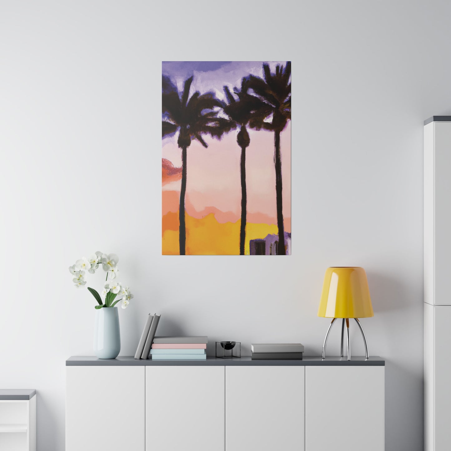 9366G - Miami Beach Sunset Painting Print | Miami | Beach | Sunset | Poster | Home Decor | Wall Art | Canvas