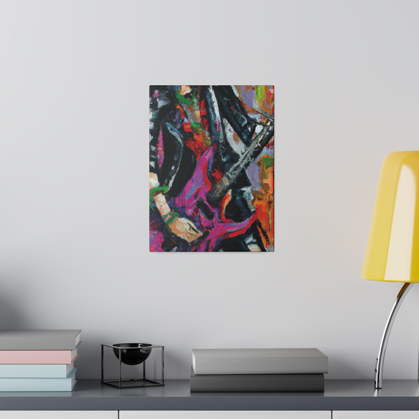 3622Z - Rockstar Oil Painting Style Print | Poster | Home Decor | Wall Art | Music Art | Canvas