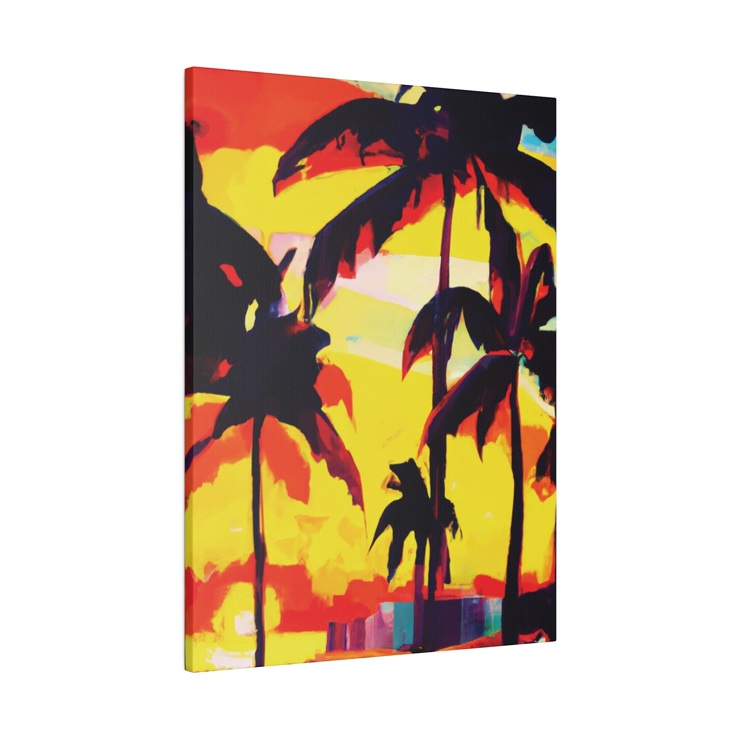 7643G - Miami Beach Sunset Painting Print | Miami | Beach | Sunset | Poster | Home Decor | Wall Art | Canvas