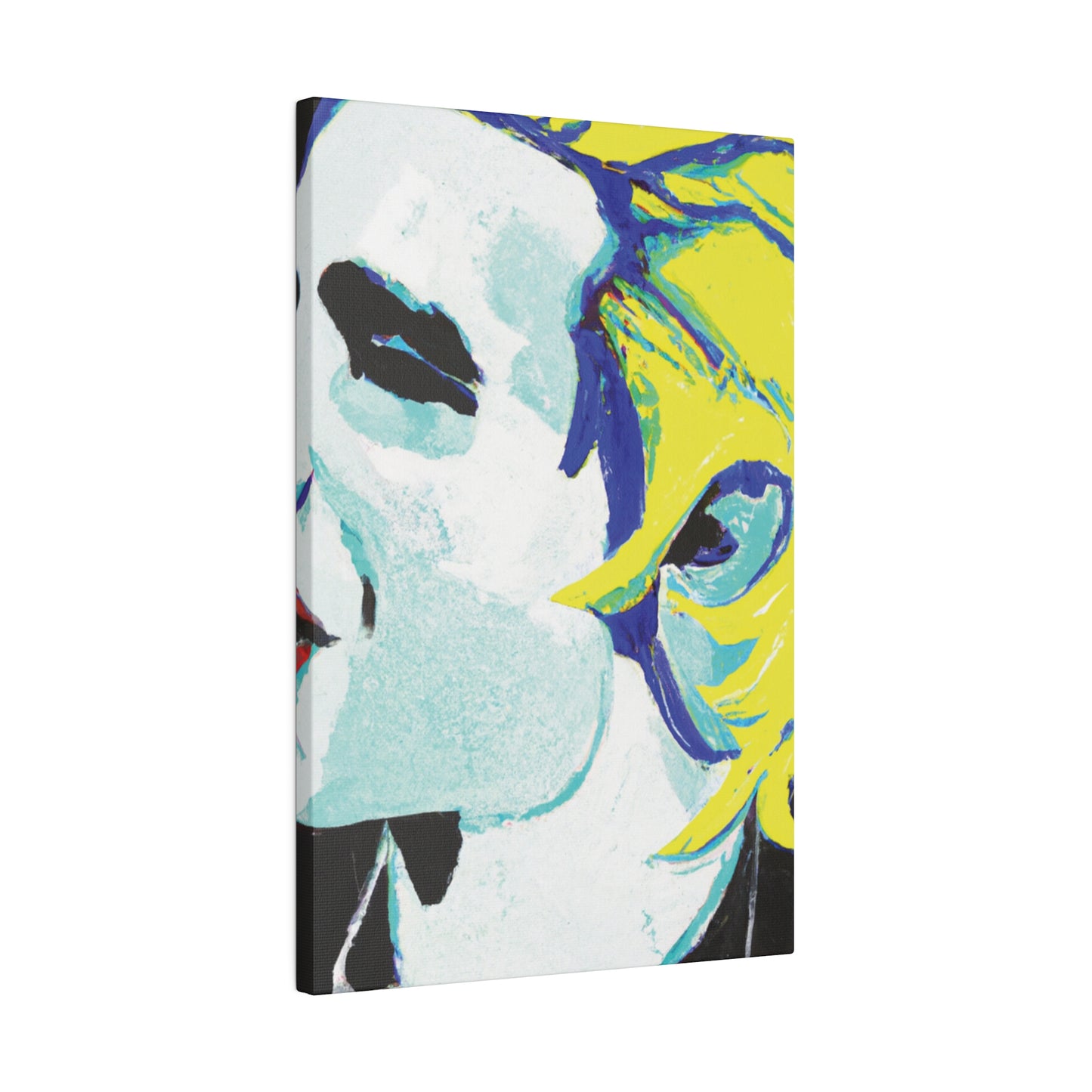 8129A - Rockstar Painting Print | Face | Abstract | Poster | Home Decor | Wall Art | Music Art | Canvas