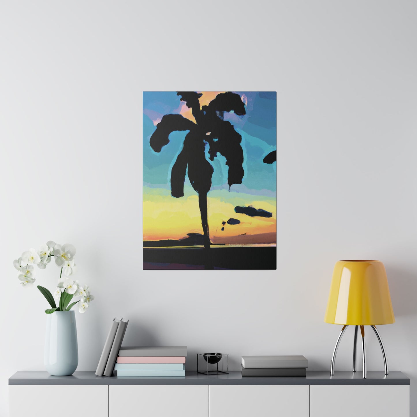 3232A - Miami Beach Sunset Painting Print | Miami | Beach | Sunset | Poster | Home Decor | Wall Art | Canvas