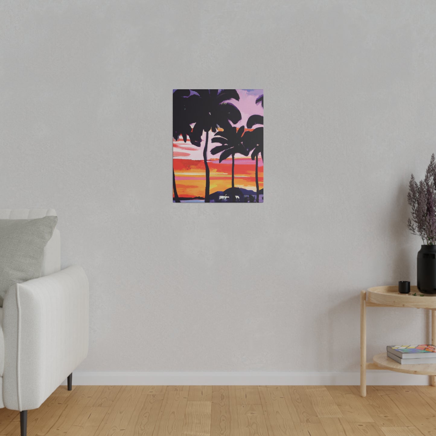 2948T - Miami Beach Sunset Painting Print | Miami | Beach | Sunset | Poster | Home Decor | Wall Art | Canvas