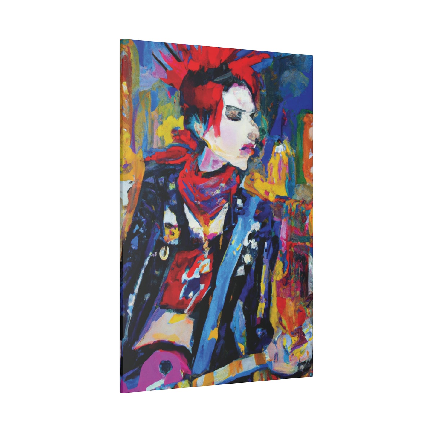 8996X - Rockstar Oil Painting Style Print | Poster | Home Decor | Wall Art | Music Art | Canvas