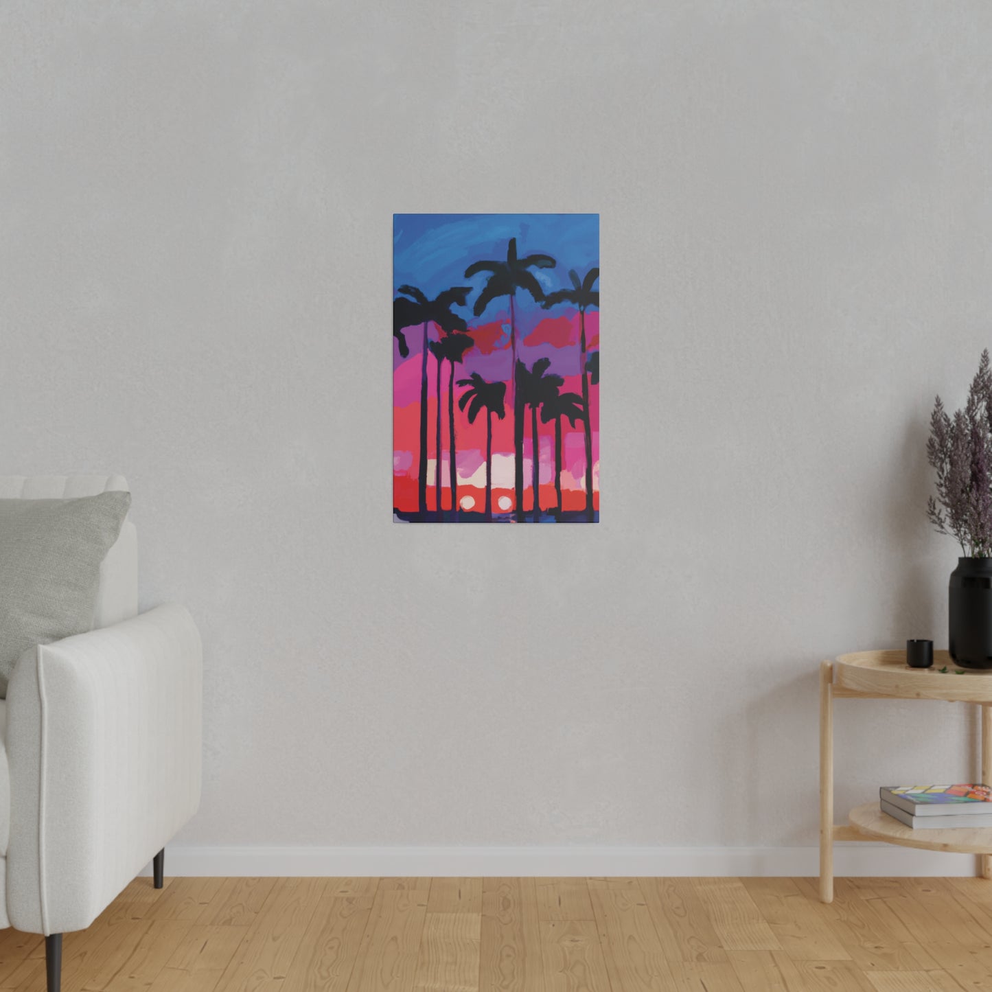 7245Y - Miami Beach Sunset Painting Print | Miami | Beach | Sunset | Poster | Home Decor | Wall Art | Canvas