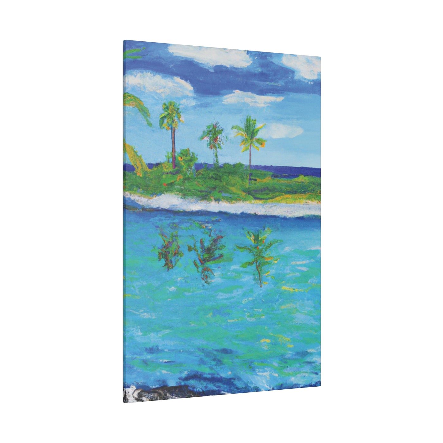 7382P - Bahamas Ocean Painting Print | Bahamas | Ocean | Beach | Poster | Home Decor | Wall Art | Canvas