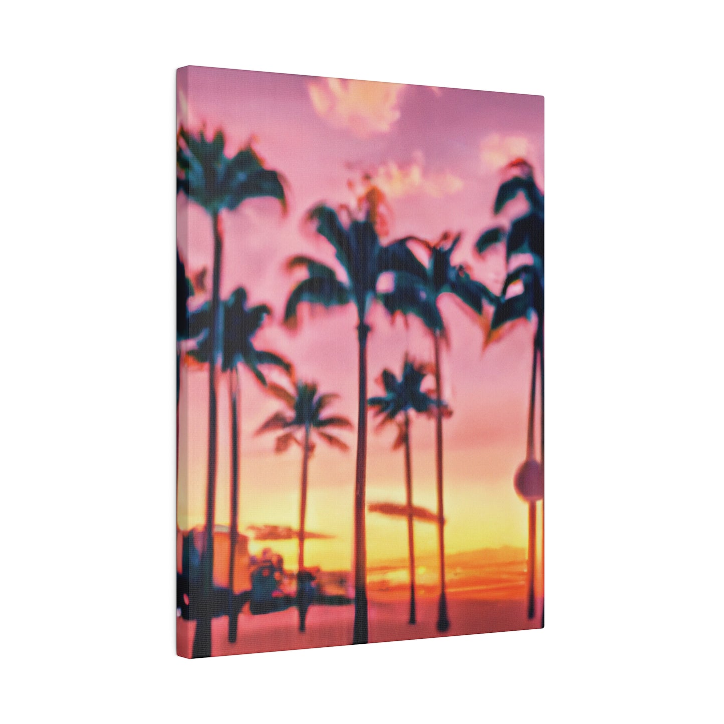 8183G - Miami Beach Sunset Painting Print | Miami | Beach | Sunset | Poster | Home Decor | Wall Art | Canvas