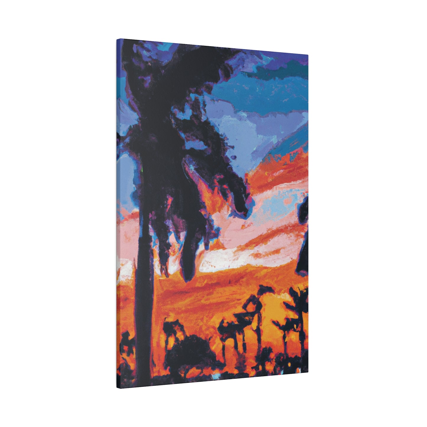 2761V - Miami Beach Sunset Painting Print | Miami | Beach | Sunset | Poster | Home Decor | Wall Art | Canvas