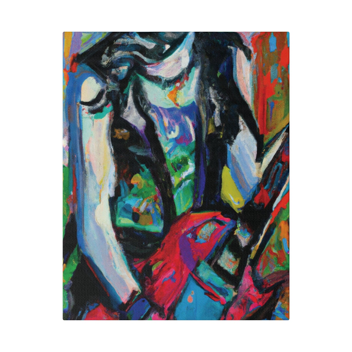 7129F - Rockstar Oil Painting Style Print | Poster | Home Decor | Wall Art | Music Art | Canvas