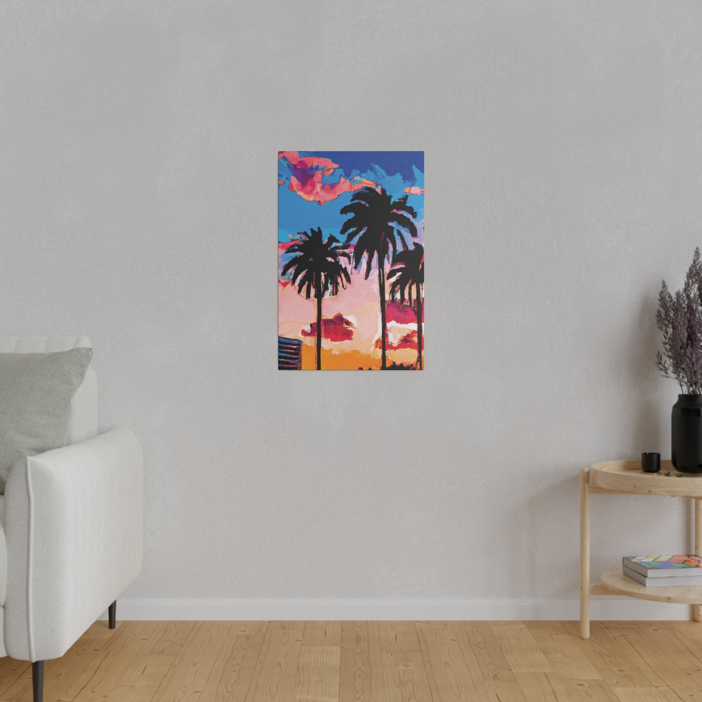 4347Z - Miami Beach Sunset Painting Print | Miami | Beach | Sunset | Poster | Home Decor | Wall Art | Canvas