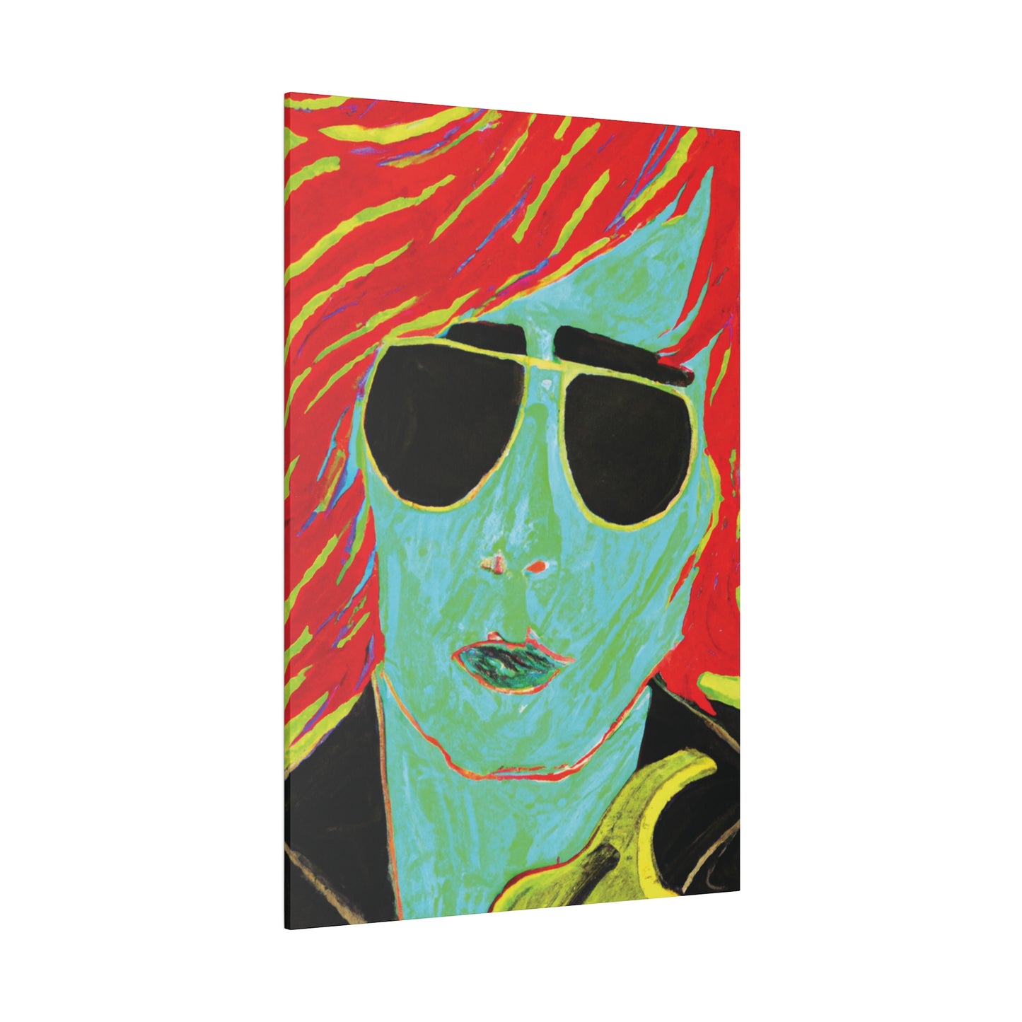 2058M - Rockstar Painting Print | Face | Abstract | Poster | Home Decor | Wall Art | Music Art | Canvas