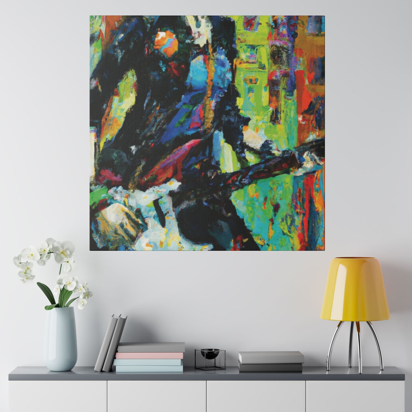 2760G - Rockstar Oil Painting Style Print | Poster | Home Decor | Wall Art | Music Art | Canvas