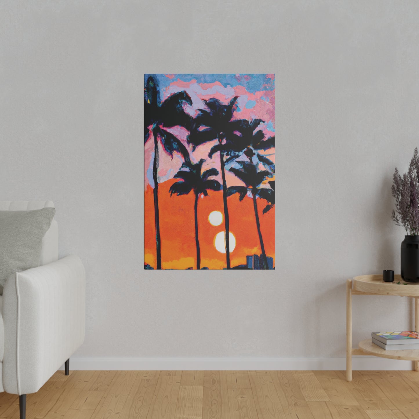 5347Z - Miami Beach Sunset Painting Print | Miami | Beach | Sunset | Poster | Home Decor | Wall Art | Canvas