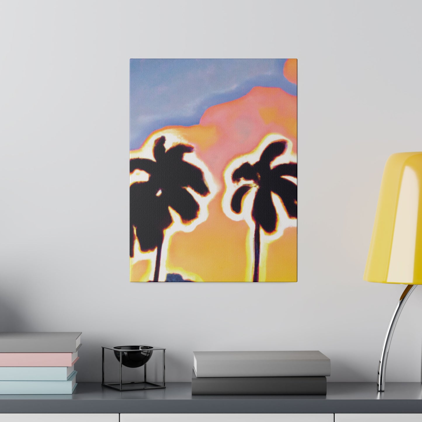 2766U - Miami Beach Sunset Painting Print | Miami | Beach | Sunset | Poster | Home Decor | Wall Art | Canvas