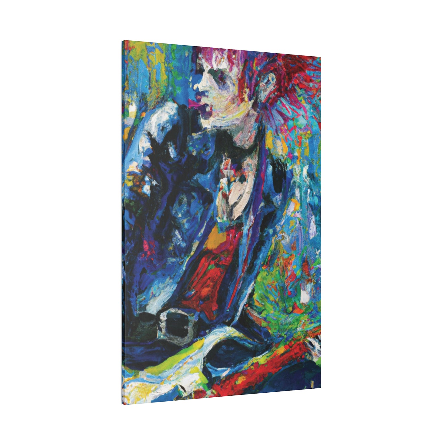 4672G - Rockstar Oil Painting Style Print | Poster | Home Decor | Wall Art | Music Art | Canvas