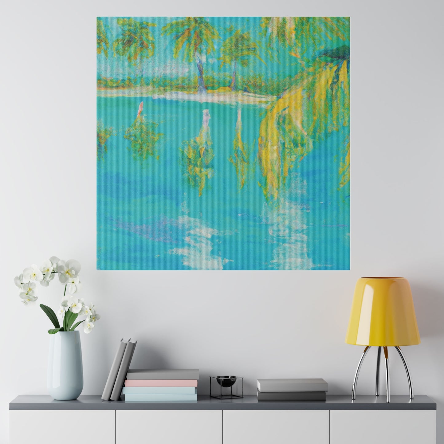 4935Q - Bahamas Ocean Painting Print | Bahamas | Ocean | Beach | Poster | Home Decor | Wall Art | Canvas