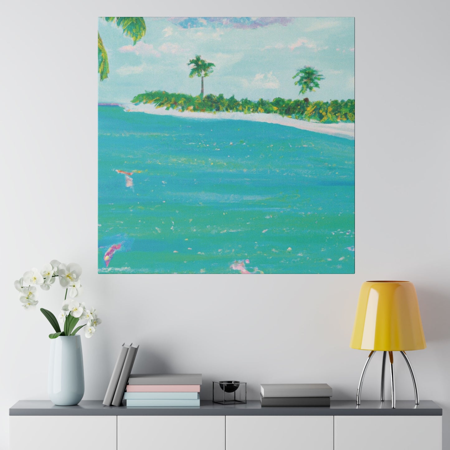 6576D - Bahamas Ocean Painting Print | Bahamas | Ocean | Beach | Poster | Home Decor | Wall Art | Canvas