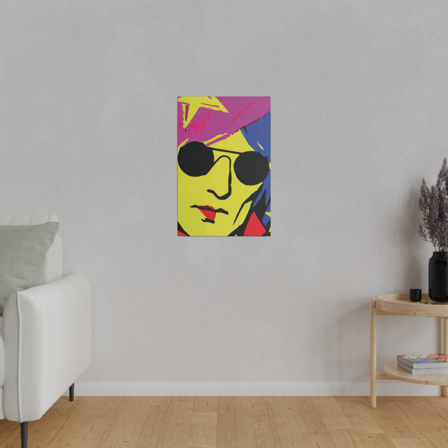 7490C - Rockstar Painting Print | Face | Abstract | Poster | Home Decor | Wall Art | Music Art | Canvas