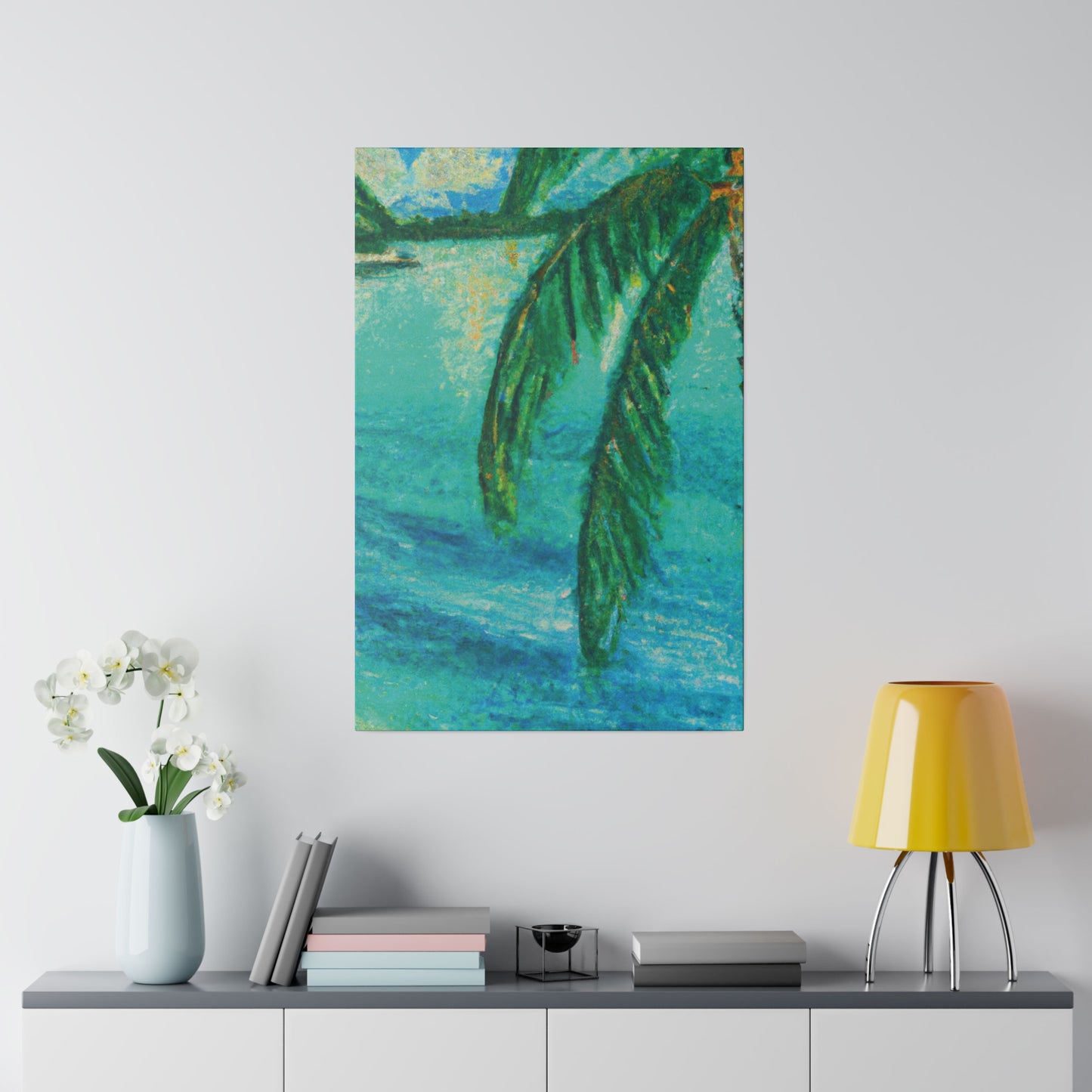 7714W - Bahamas Ocean Painting Print | Bahamas | Ocean | Beach | Poster | Home Decor | Wall Art | Canvas