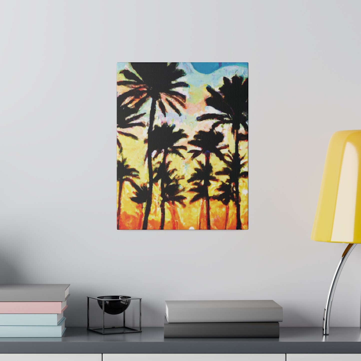 4555V - Miami Beach Sunset Painting Print | Miami | Beach | Sunset | Poster | Home Decor | Wall Art | Canvas