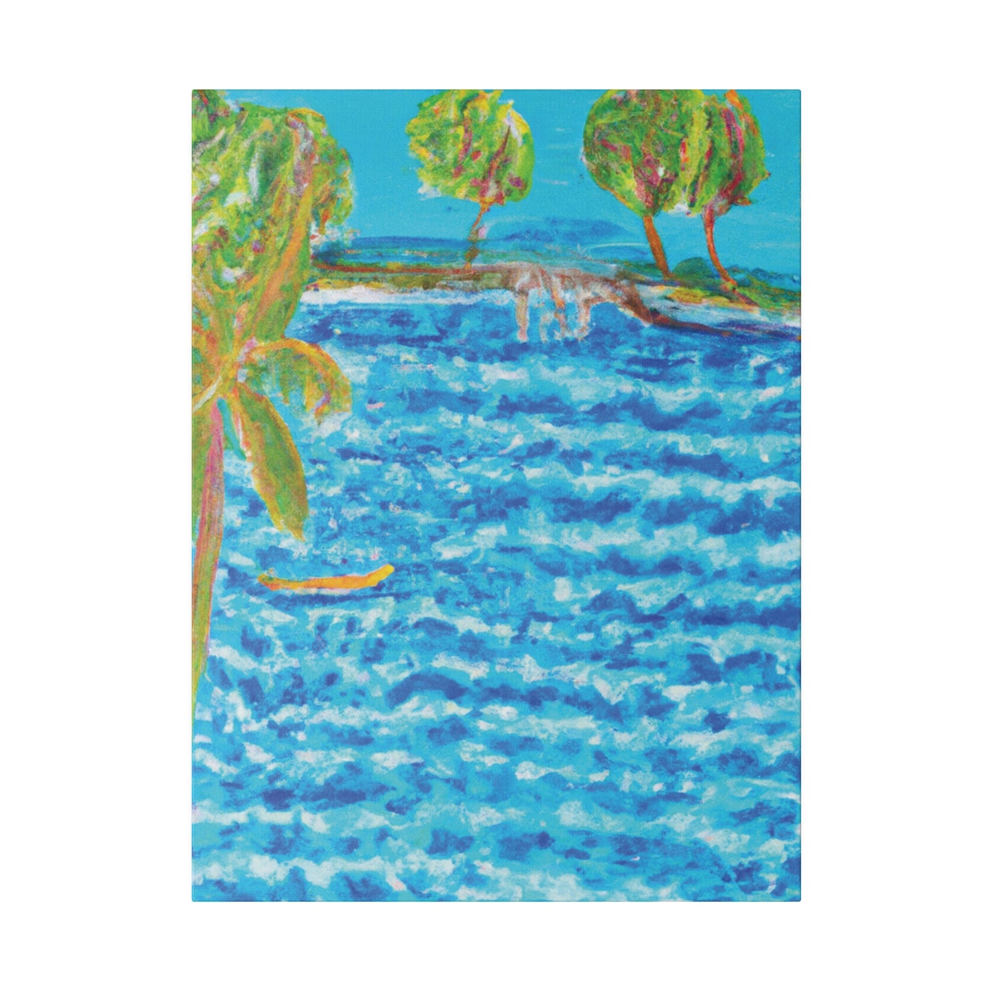 3687E - Bahamas Ocean Painting Print | Bahamas | Ocean | Beach | Poster | Home Decor | Wall Art | Canvas