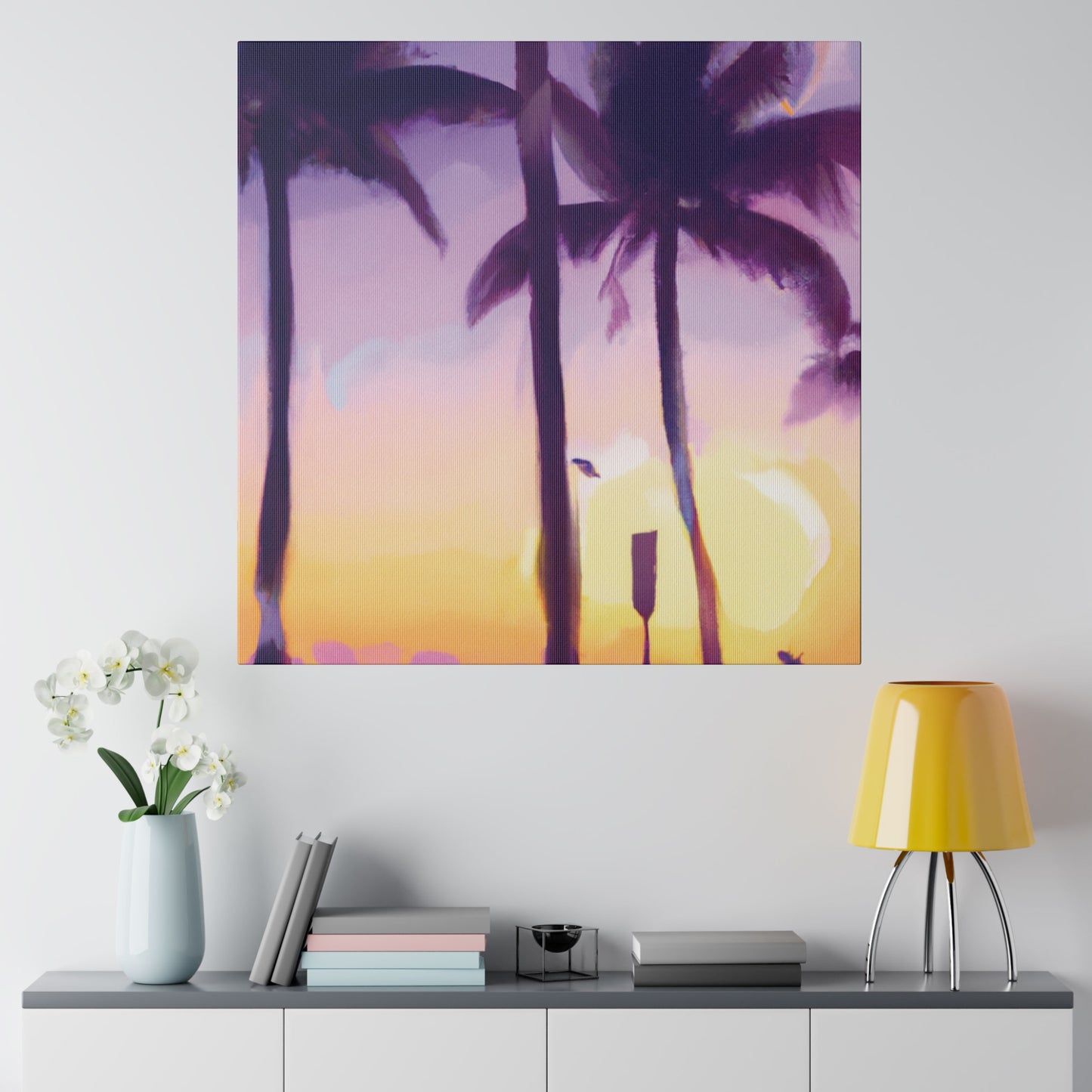 6137G - Miami Beach Sunset Painting Print | Miami | Beach | Sunset | Poster | Home Decor | Wall Art | Canvas