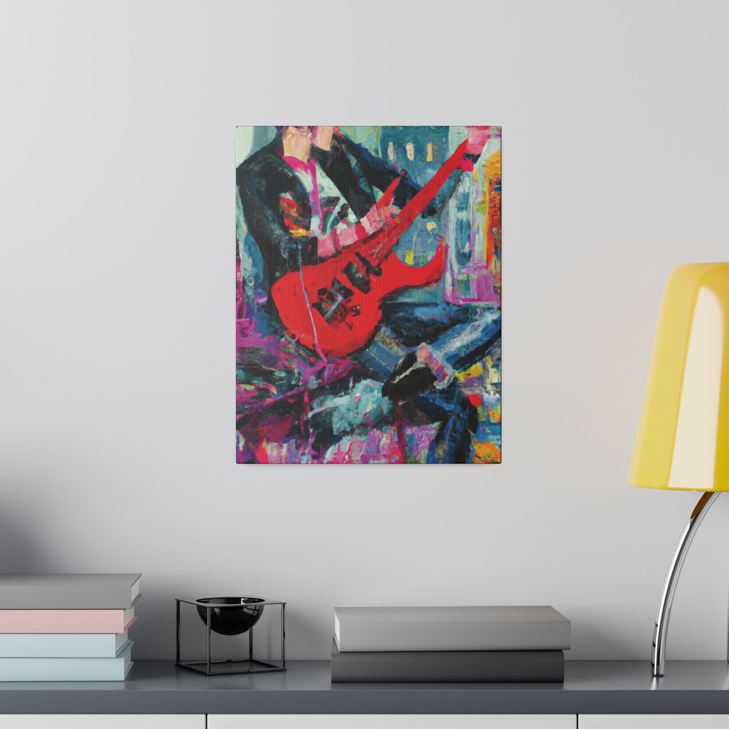 7878O - Rockstar Oil Painting Style Print | Poster | Home Decor | Wall Art | Music Art | Canvas