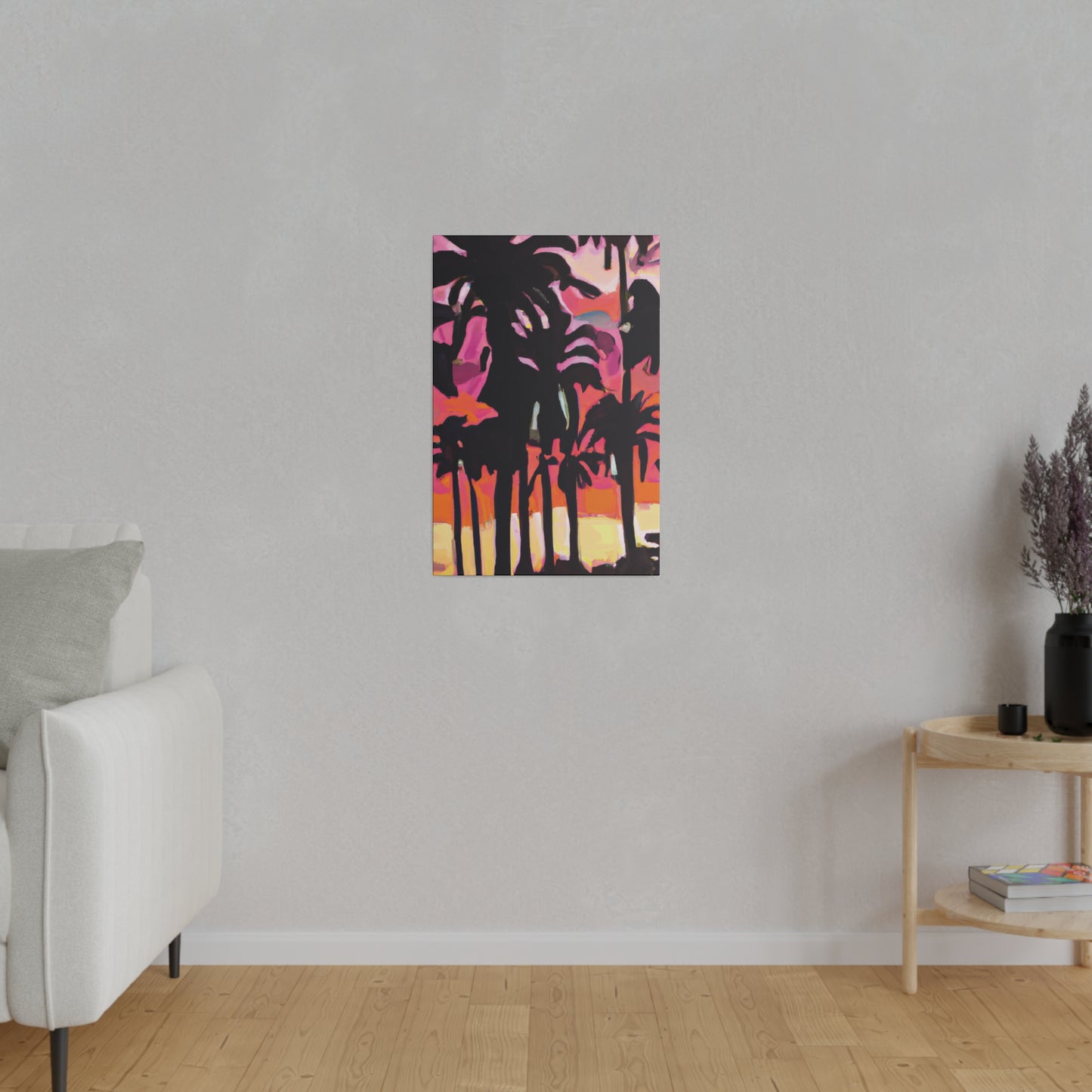 8741N - Miami Beach Sunset Painting Print | Miami | Beach | Sunset | Poster | Home Decor | Wall Art | Canvas