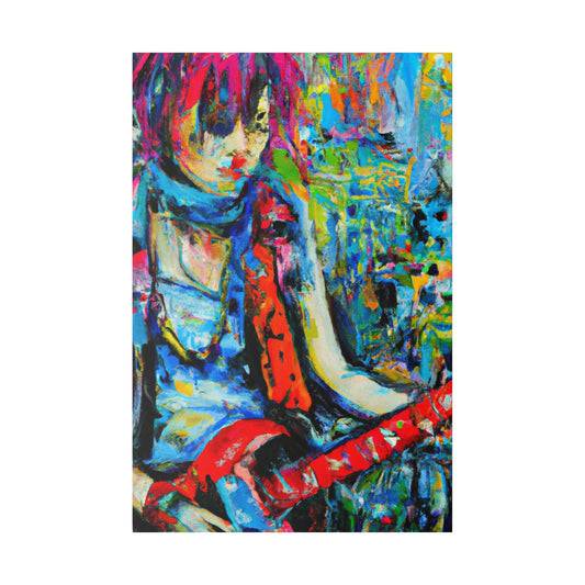 7391A - Rockstar Oil Painting Style Print | Poster | Music Art | Home Decor | Wall Art | Canvas