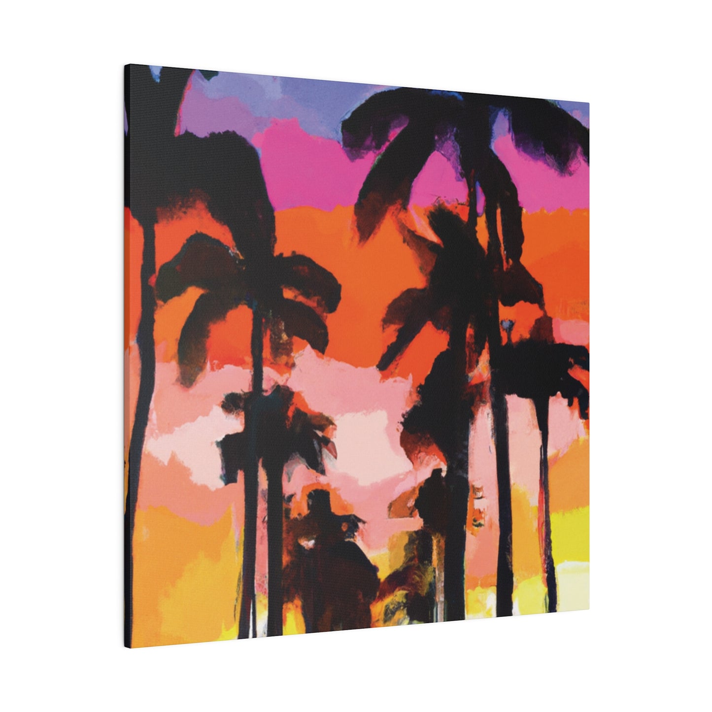 5857E - Miami Beach Sunset Painting Print | Miami | Beach | Sunset | Poster | Home Decor | Wall Art | Canvas