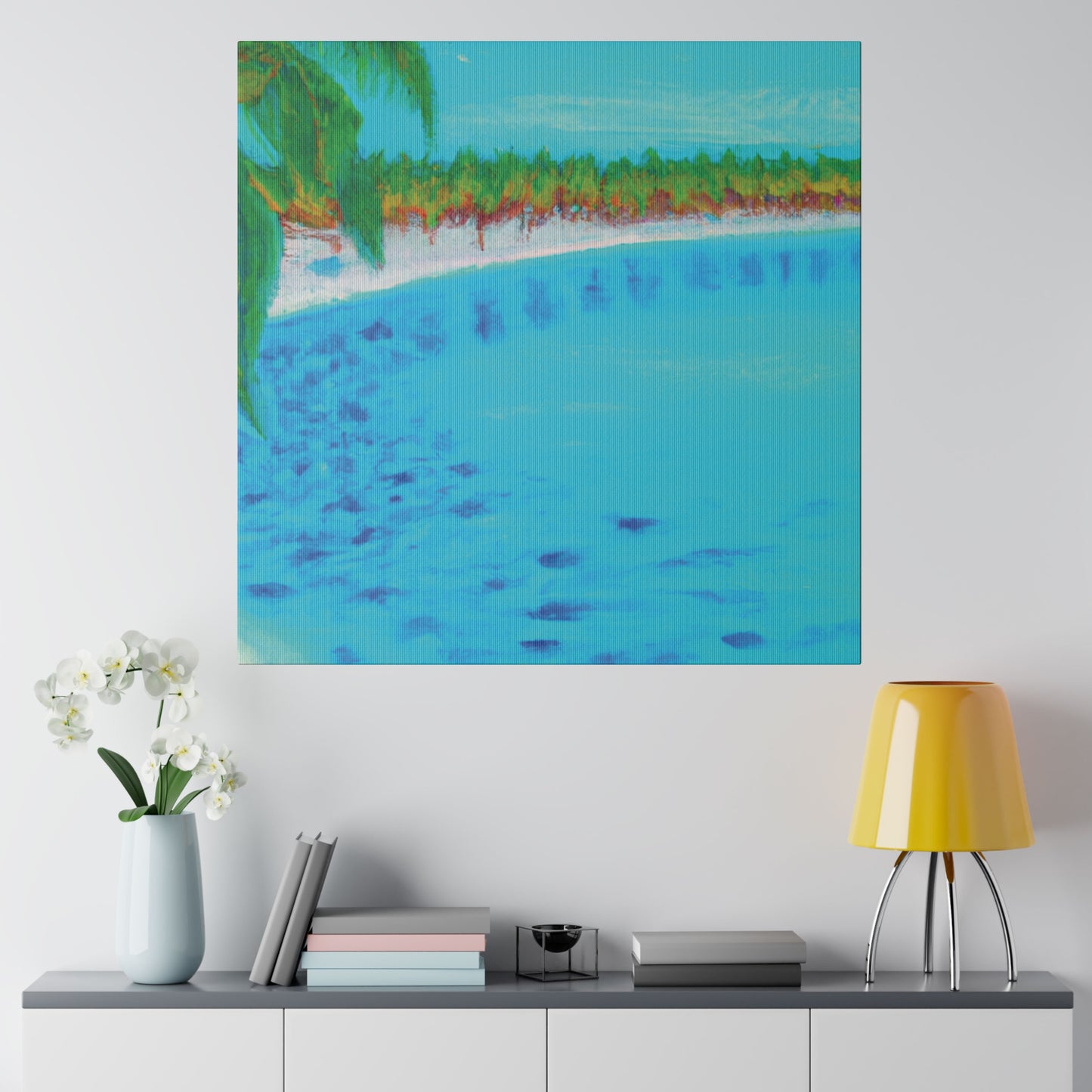 9677R - Bahamas Ocean Painting Print | Bahamas | Ocean | Beach | Poster | Home Decor | Wall Art | Canvas