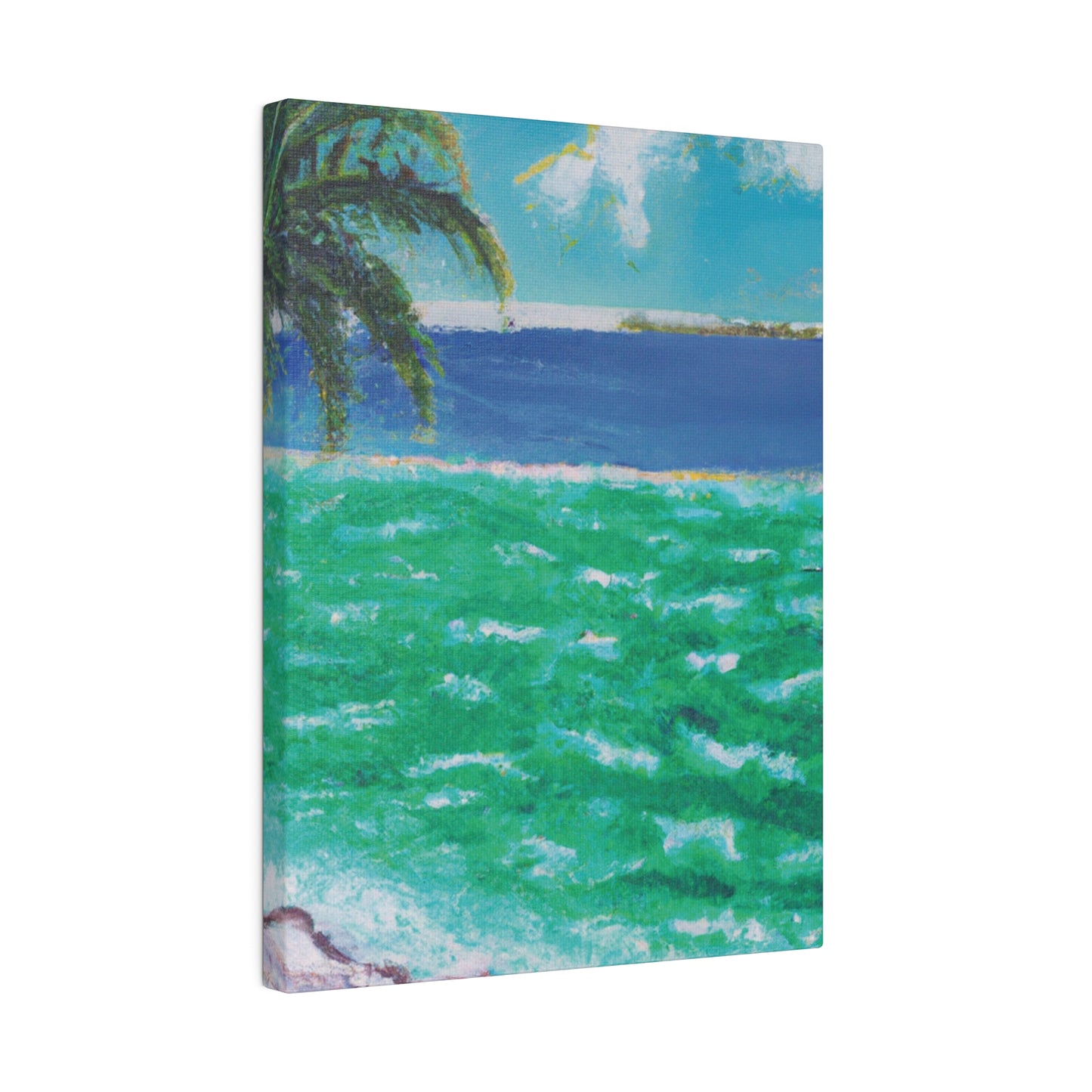 8274K - Bahamas Ocean Painting Print | Bahamas | Ocean | Beach | Poster | Home Decor | Wall Art | Canvas