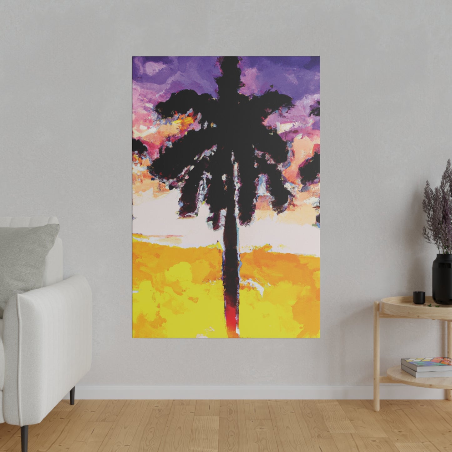 6392A - Miami Beach Sunset Painting Print | Miami | Beach | Sunset | Poster | Home Decor | Wall Art | Canvas