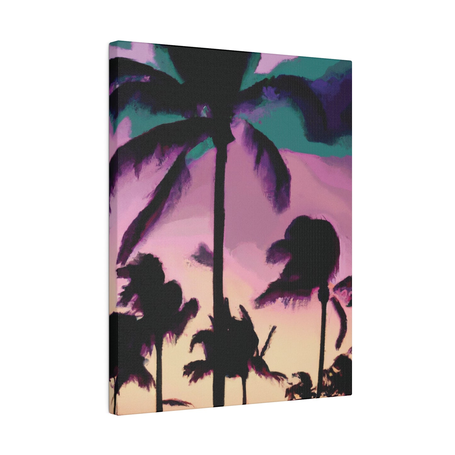 3258K - Miami Beach Sunset Painting Print | Miami | Beach | Sunset | Poster | Home Decor | Wall Art | Canvas