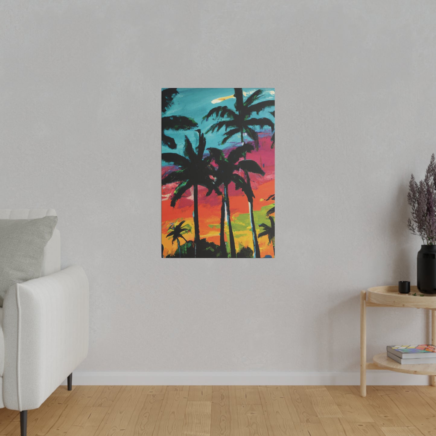 9761F - Miami Beach Sunset Painting Print | Miami | Beach | Sunset | Poster | Home Decor | Wall Art | Canvas