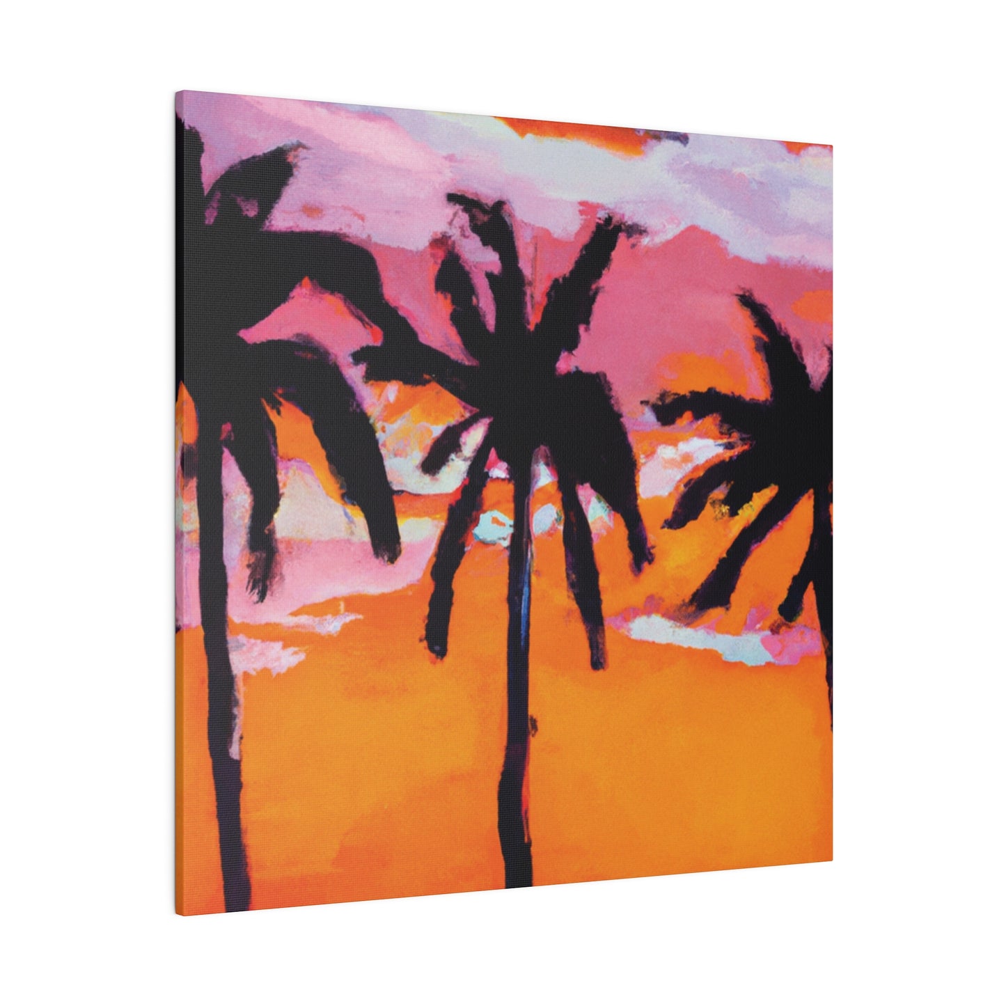 4491U - Miami Beach Sunset Painting Print | Miami | Beach | Sunset | Poster | Home Decor | Wall Art | Canvas