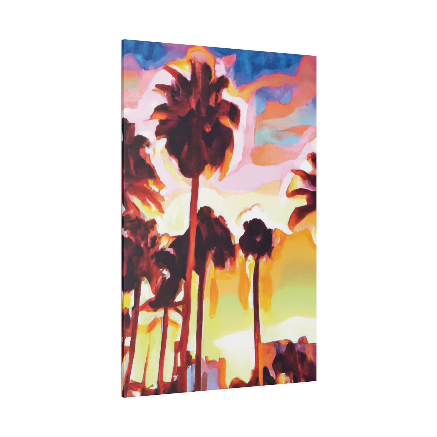 7678L - Miami Beach Sunset Painting Print | Miami | Beach | Sunset | Poster | Home Decor | Wall Art | Canvas