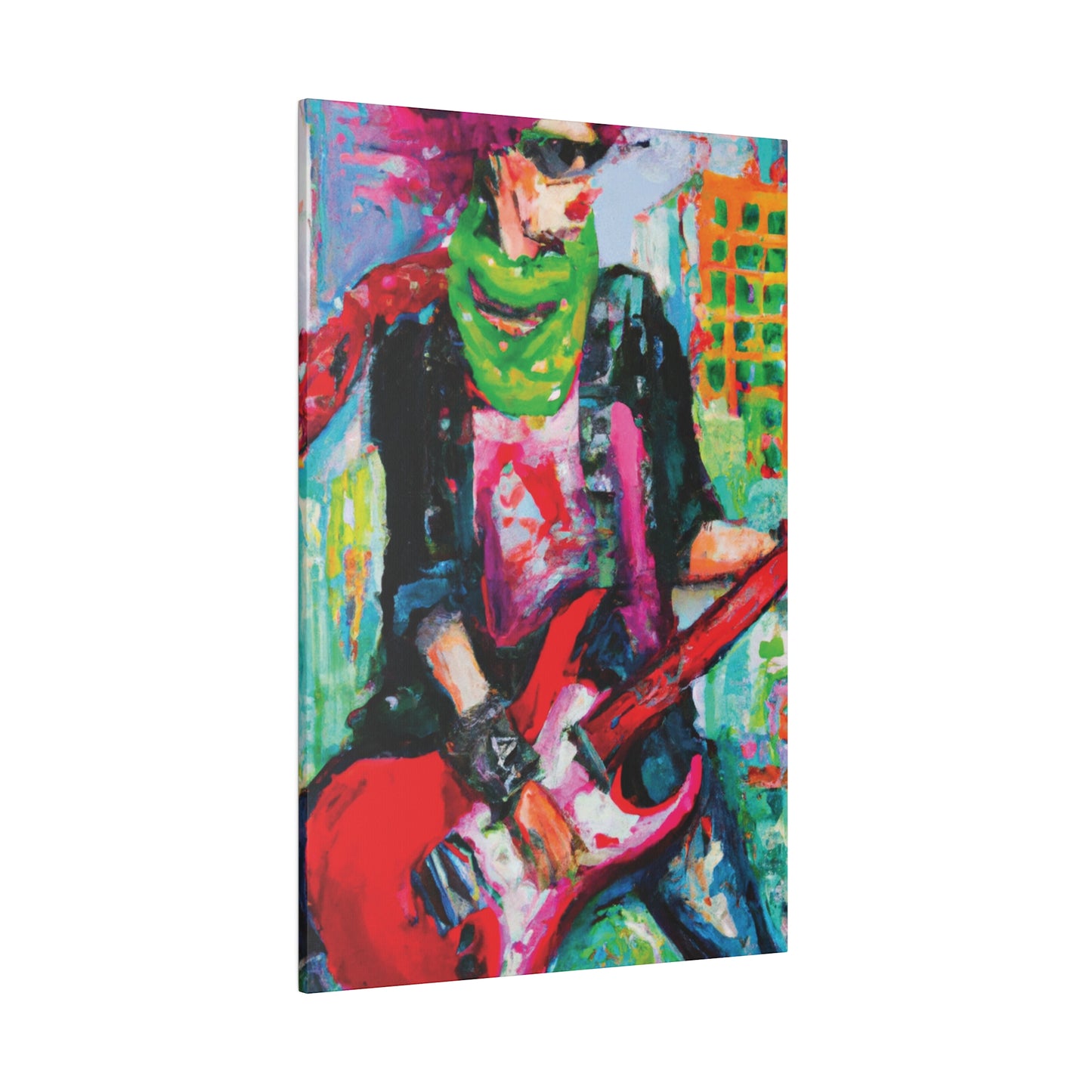 3075J - Rockstar Oil Painting Style Print | Poster | Home Decor | Wall Art | Music Art | Canvas